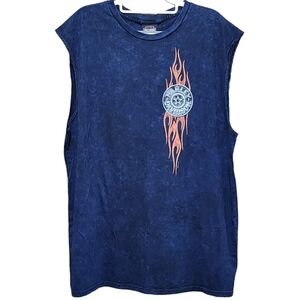 NWT Harley-Davidson Tank Shirt Mens XL Quantico VA 2014 Sleeveless Blue